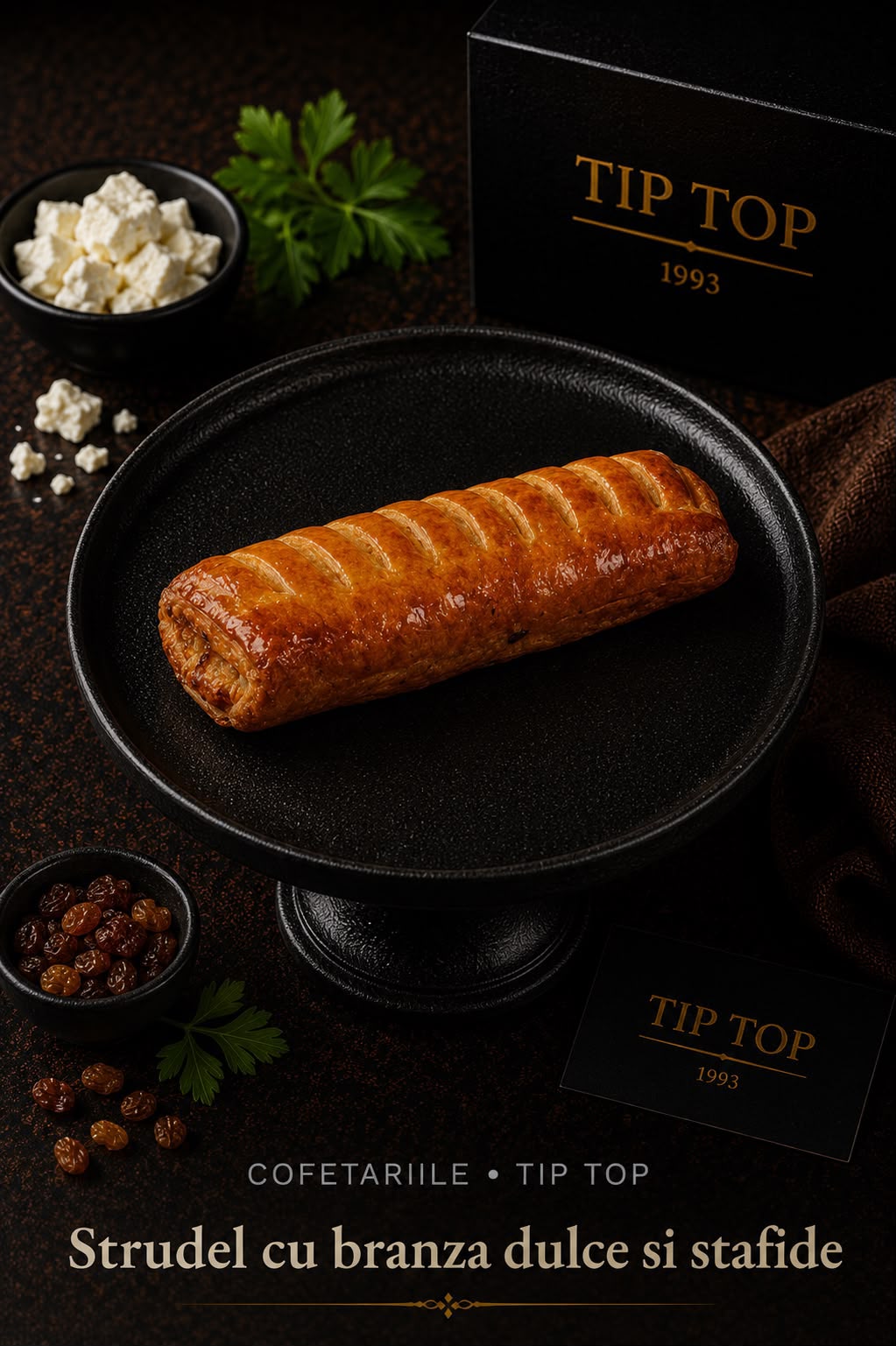 strudel cu branza dulce